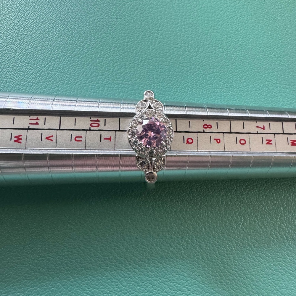 Fragrant jewels Pink and Silver ring. NWOT. Size 9